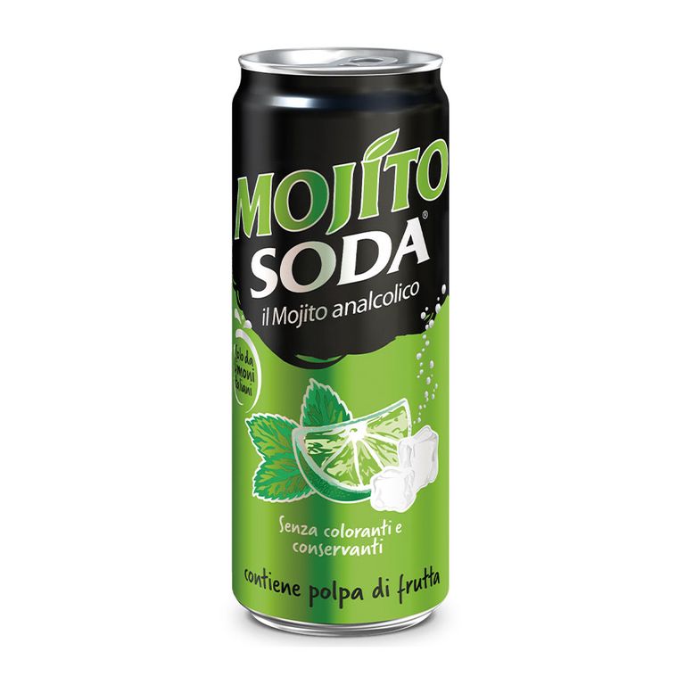 Mojito Soda bottle/can
