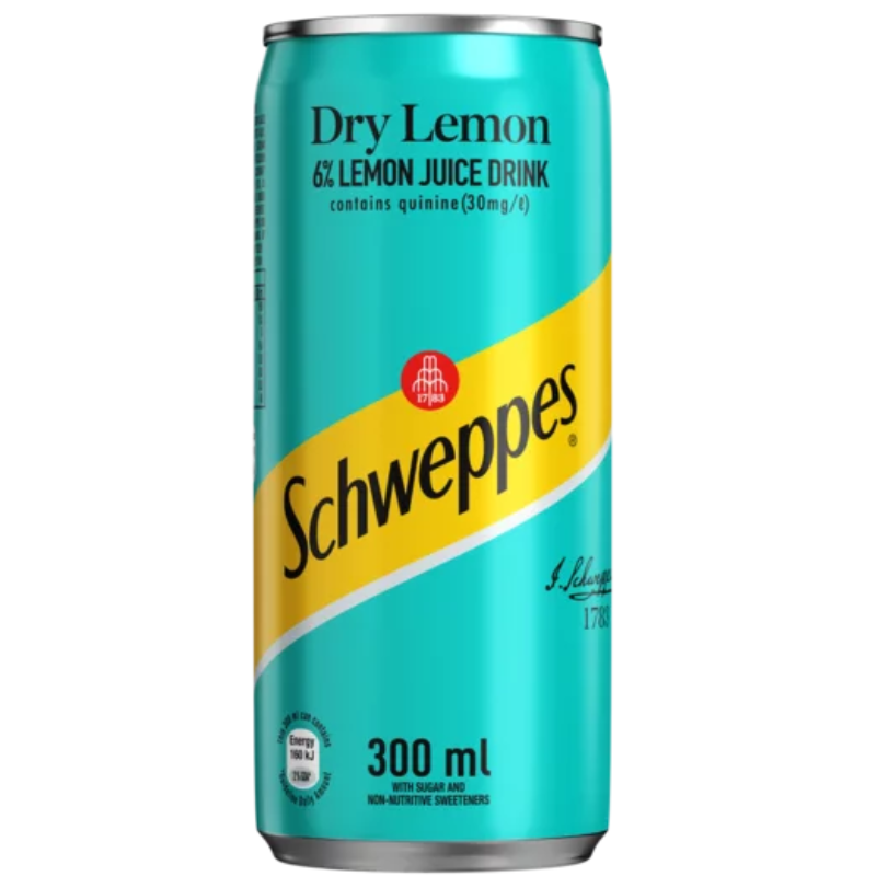 Schweppes bottle/can